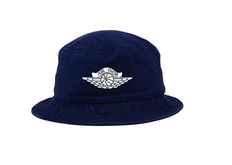 dior air jordan bucket hat|Dior x Jordan Wings Bucket Hat Navy .